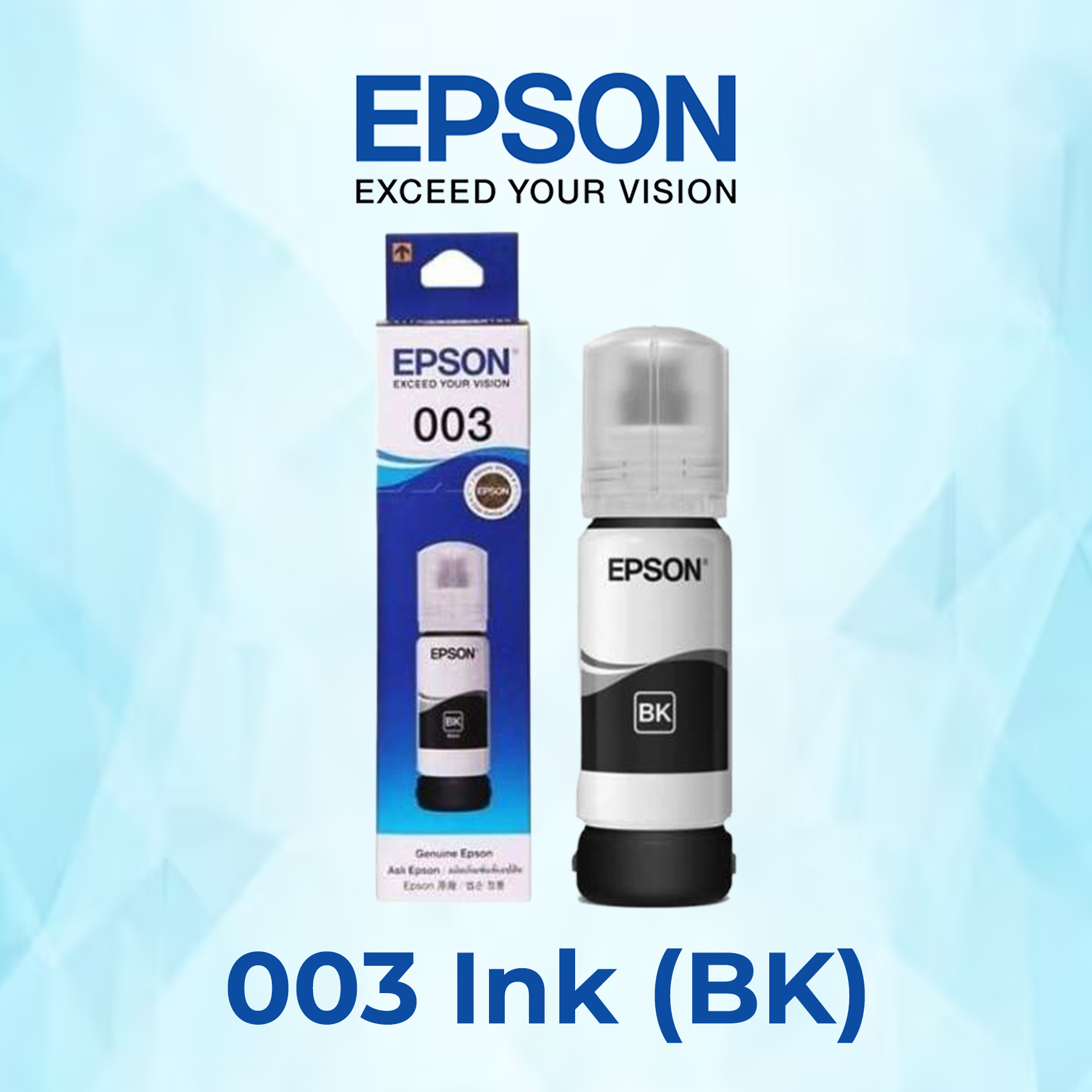 003 Bk Epson T003 Black Ink Bottle 65ml - T0031 - Image 1