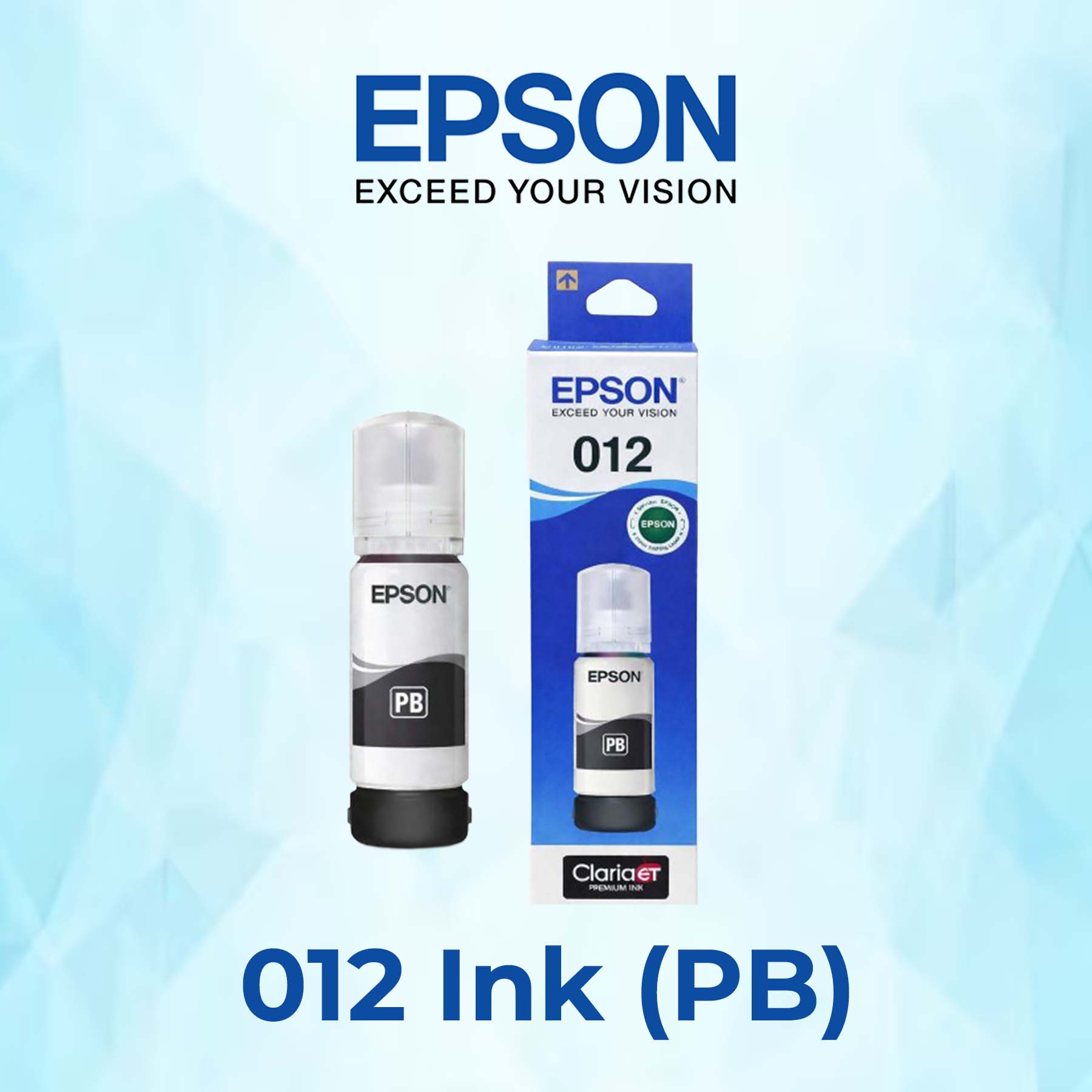 012 PB Epson T012 Photo Black Ink Bottle 70ml - T0129 - Image 1