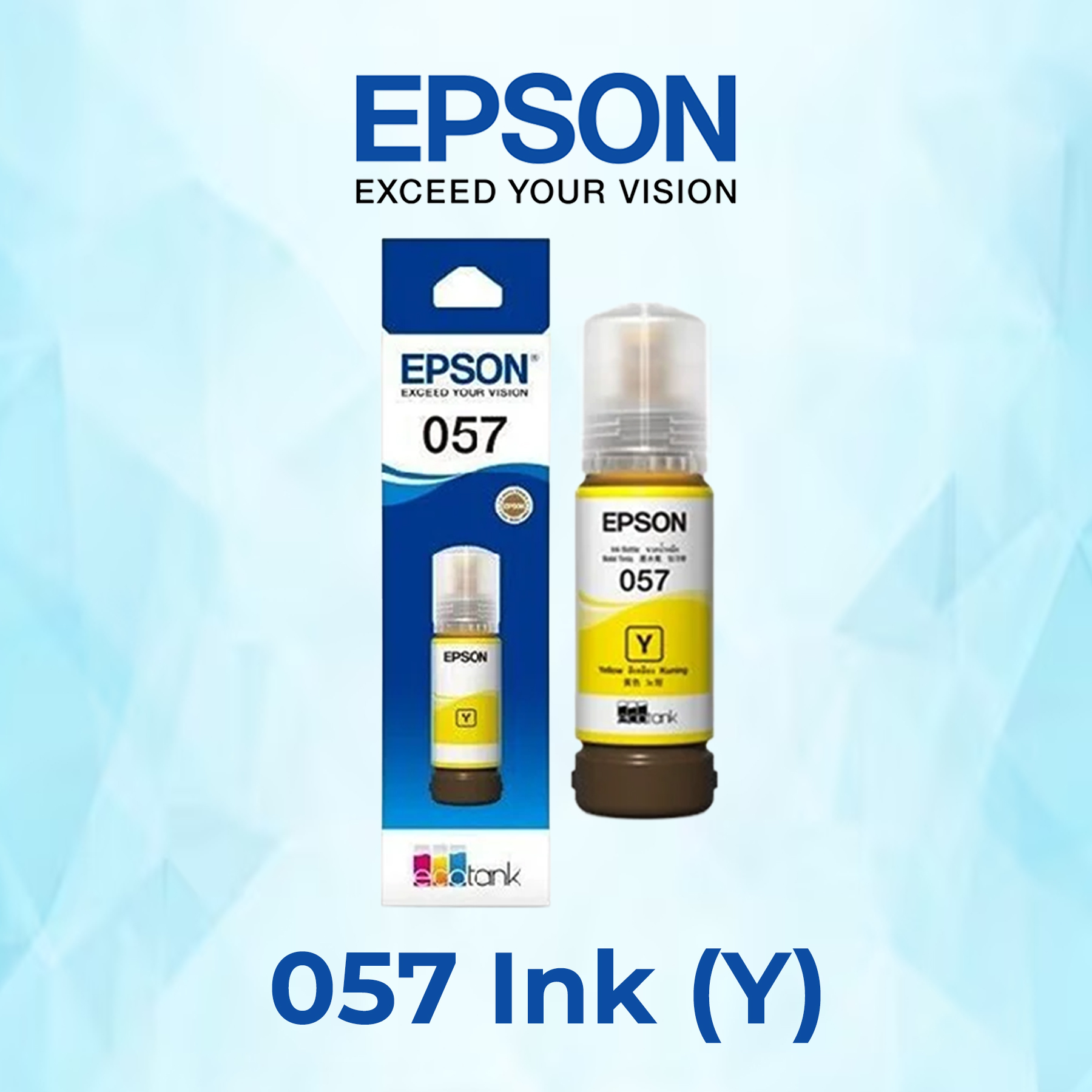 057 Y Epson T057 Yellow Ink Bottle 70ml - T0574 - Image 1