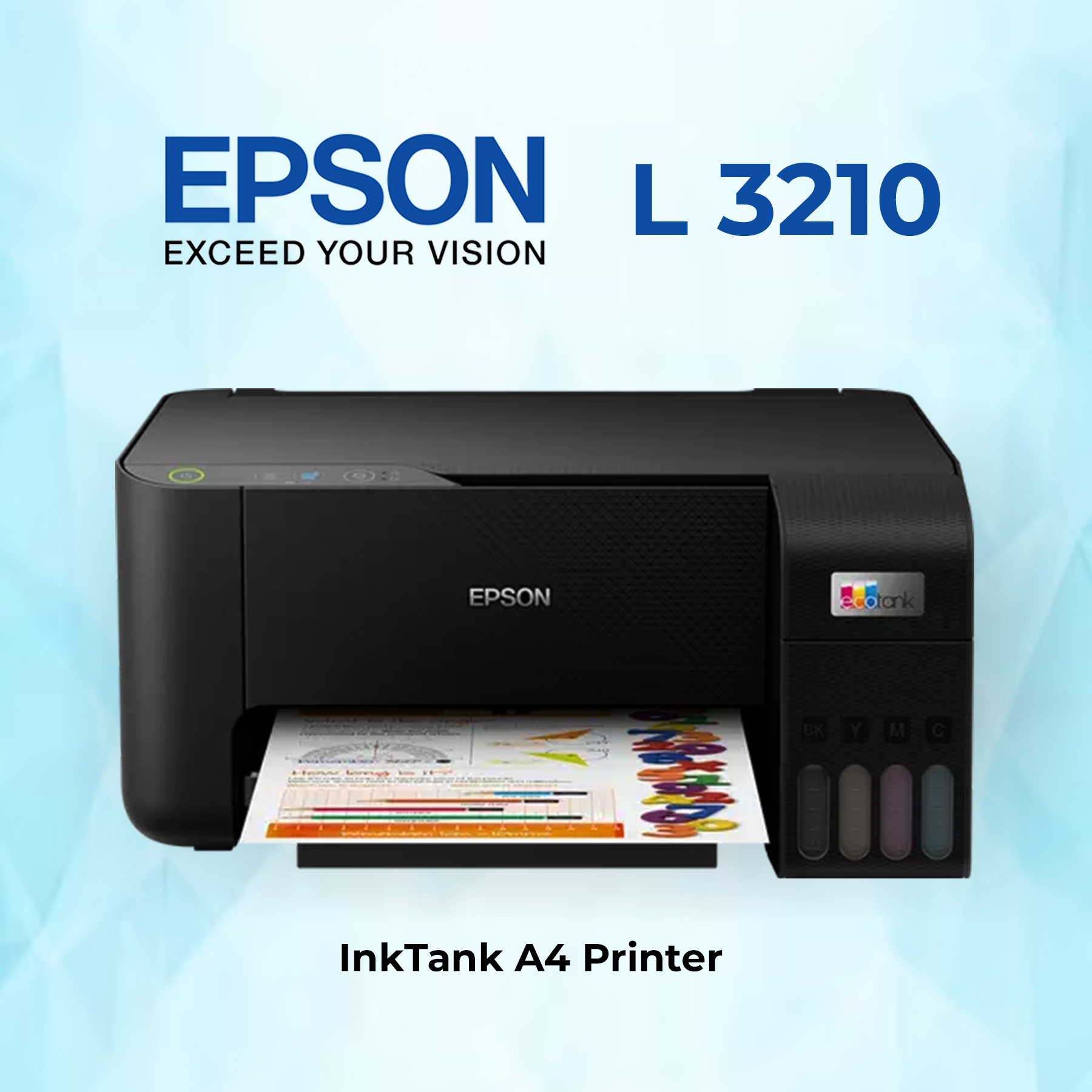 A4 Epson L3210 HP LaserJet Tank MFP 3210dw - L3210 - Image 1